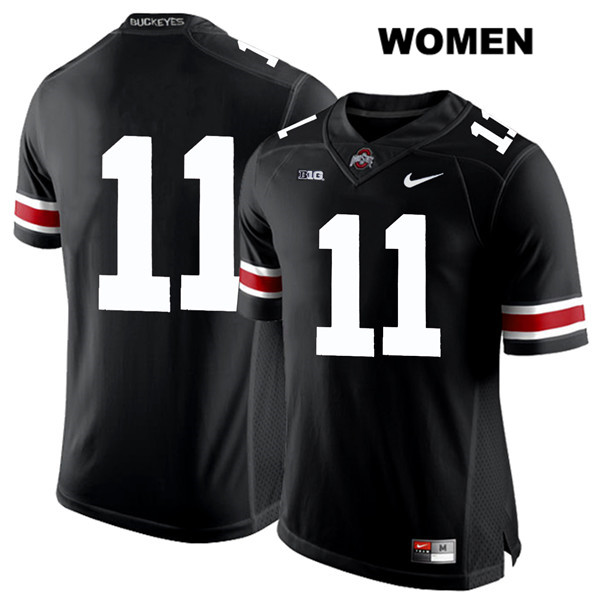 Ohio State Buckeyes Women's Austin Mack #11 White Number Black Authentic Nike No Name College NCAA Stitched Football Jersey SW19R48OV